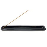 Shoyeido Ebony Ceramic Incense Holder 8.25"