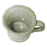 Art Deco Demitasse Espresso Cup Milk White