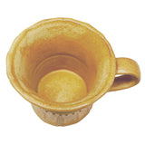 Art Deco Demitasse Espresso Cup Honey Yellow