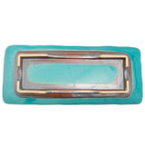 Oblong Plate Toruko Blue Matt