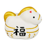 Eto 2026 Zodiac Mini Figurine Year of Horse Mikuji White