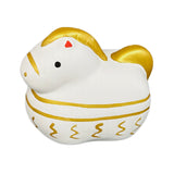 Eto 2026 Zodiac Mini Figurine Year of Horse Mikuji White