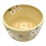 Matcha Bowl Sakura & Birds - Kiyomizu Ware By Kaiho Yagi