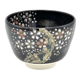 Matcha Bowl Yozakura - Kiyomizu Ware By Kaiho Yagi