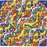 Cloth Art Brut Furoshiki Wiggle Pattern Navy