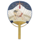 Greeting Card Uchiwa Fan Sumo
