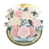 Greeting Card Flower Pot Happy Wedding
