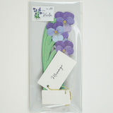 Greeting Card Blooming Mini Viola