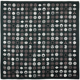 Furoshiki Hamamonyo Kamon Black 90cm