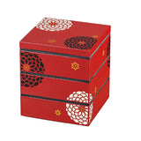 Jubako Momoka Red 3 Layer 15cm