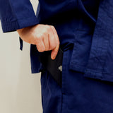 Samue Kurume Kasuri Navy