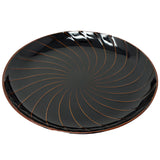 Serving Plate Hakusan Shell Tenmoku D