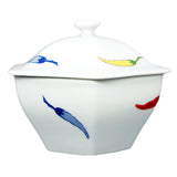 Bowl with Lid Rokkaku Chili Peppers