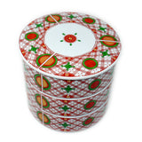 3-Tier Ceramic Jubako Box Nishiki Koimari