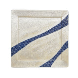 Square Plate Luster Seigaiha