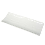 Oblong Plate White Ichimatsu
