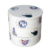 3-Tier Ceramic Jubako Box Utsuwae