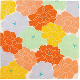 Furoshiki Hime Musubi Adeline Klam Flower Garden Botan Orange