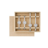4pcs Cutlery Rest Mizuhiki Silver