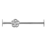 Cutlery Rest Mizuhiki Silver 1PC 10.5cm