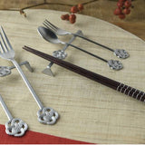 Cutlery Rest Mizuhiki Silver 1PC 10.5cm