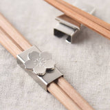 Chopstick Rest Sakura Silver