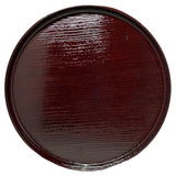 Round Tray Tamari  Wood Grain Texture