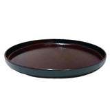 Round Tray Tamari  Wood Grain Texture