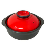 Donabe Utage Red & Black 6go for 1 Person