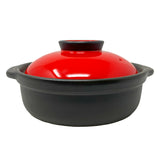 Donabe Utage Red & Black 6go for 1 Person