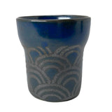 Sake Cup Blue Wave Uzu