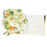 Pop-up Greeting Card Birthday Flower Green