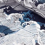 Tenugui Towel Hamamonyo Wave Navy