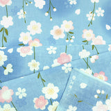 Tenugui Towel Hamamonyo Weeping Sakura Mizuiro