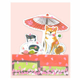 Box Greeting Card Ohanami Shiba & Dango