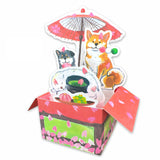 Box Greeting Card Ohanami Shiba & Dango