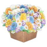 Greeting Card 3D Flower Basket