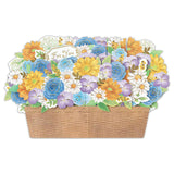 Greeting Card 3D Flower Basket