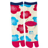 Tabi Socks Maru Ume Plum