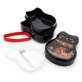 Lunch Box Manekineko Black