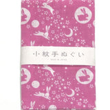 Tenugui Rabbit Pink