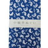 Tenugui Towel Komon Kujira