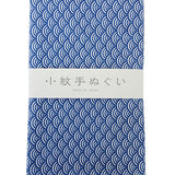 Tenugui Towel Komon Seigaiha Blue