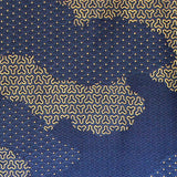 Yukata Robe for Men Cloud Pattern Navy