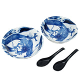 Ramen Bowl and Spoon Set Dragon