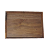 Wooden Tray Rectangle Walnut Brown